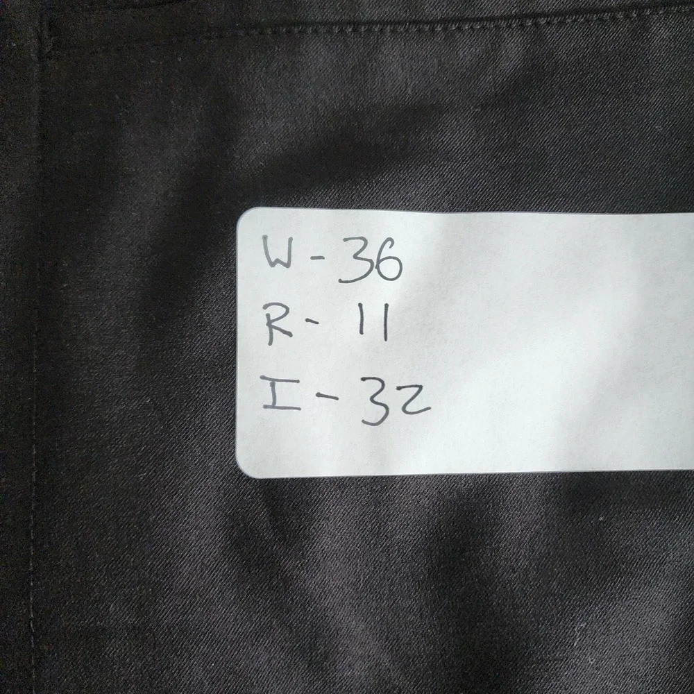 FootJoy Golf Pants Mens 36x32 Black Performance Stretch Flat Front Poly Spandex
